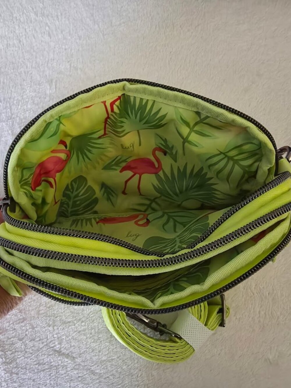 NWT Lug Super Coupe MARGARITA with Flamingo lining - Picture 4 of 7